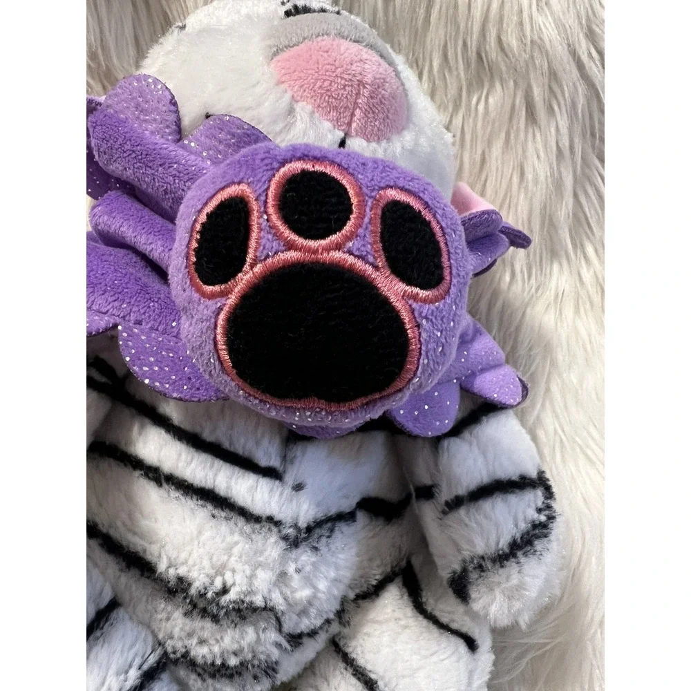 Fiesta Blanket Babies White Tiger Swaddle Wrap Stuffed Animal 11
